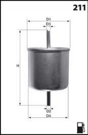 Фільтр палива MECAFILTER ELE6044