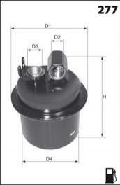 Фільтр палива MECAFILTER ELE6024