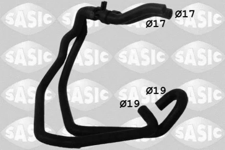 Патрубок радіатора пічки SASIC 3404089