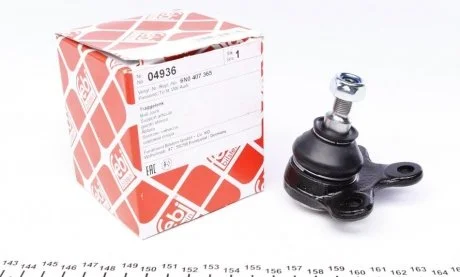 Опора шаровая SEAT AROSA, VW LUPO, POLO 94-05 перед. мост слева (Пр-во FEBI) FEBI BILSTEIN 04936