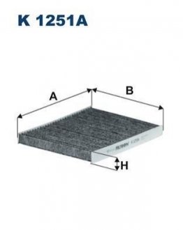 Фільтр салону FILTRON K1251A