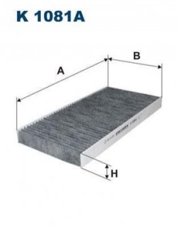 Фільтр салону FILTRON K1081A (фото 1)
