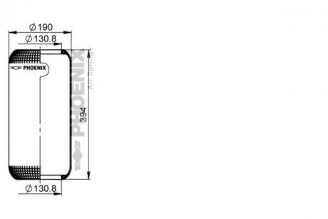 Пневмоподушка PHOENIX 1E18D
