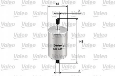 Фільтр палива VALEO 587001