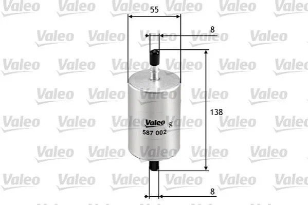 Фільтр палива VALEO 587002 (фото 1)