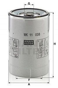 Фільтр палива MANN WK11038Z