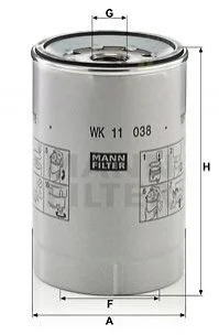 Фільтр палива MANN WK11038Z