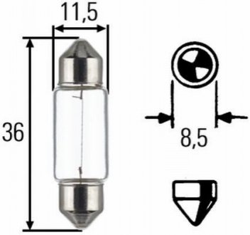 Ліхтар накалу HELLA 8GM002092171