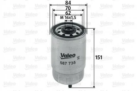 Фільтр палива VALEO 587735
