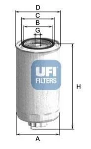 Фільтр палива UFI 2499901