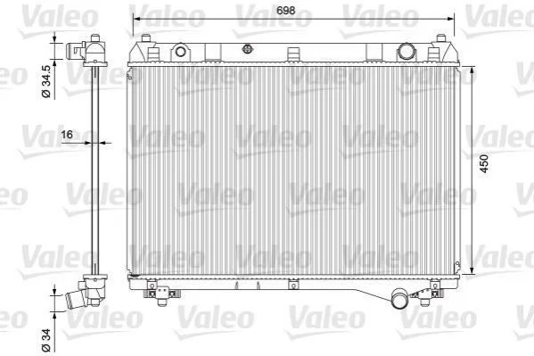 Теплообмінник VALEO 701722 (фото 1)