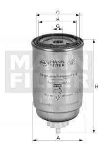 Фільтр палива MANN WK7162X