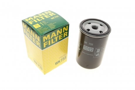 Фото фільтр палива MANN WK733 Фільтр палива MANN WK733