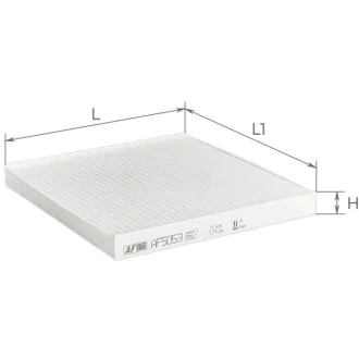 Фильтр салона FIAT DUCATO 06-, CITROEN JUMPER 06-, PEUGEOT BOXER 06- (пр-во) ALPHA FILTER AF5053