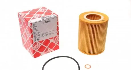 Фильтр масляный двигателя BMW (E36, E39, E46, E53) 94-06 (пр-во FEBI) FEBI BILSTEIN 26686