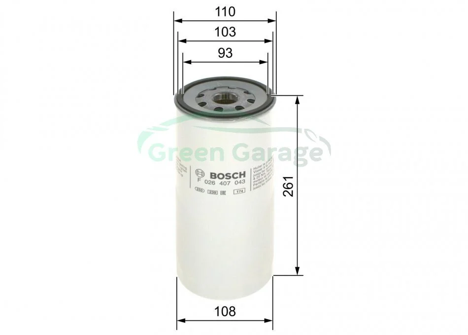 Фільтр масла BOSCH F026407043 (фото 1)