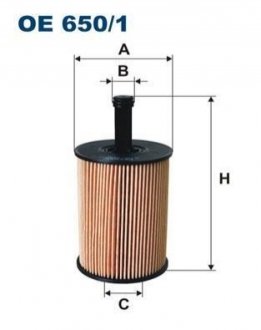 Фільтр масла FILTRON OE6501