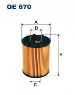 Фільтр масла FILTRON OE670