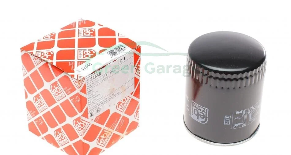 Фильтр масляный двигателя AUDI, SKODA, VW (пр-во FEBI) FEBI BILSTEIN 22548 (фото 1)