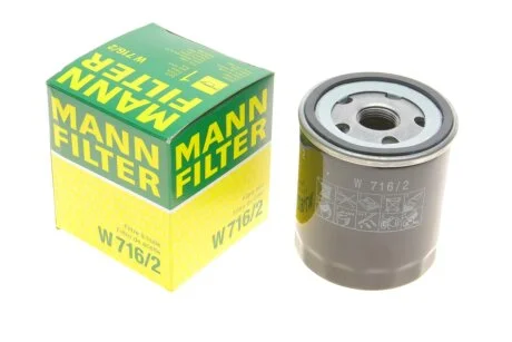 Фільтр масла MANN W7162