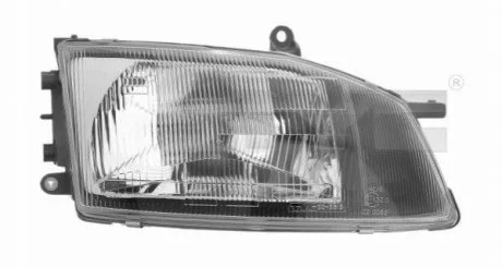 Фара Прав (H4, електричн, без мотора, колір відбивача: срібн) TOYOTA HIACE IV 08.95-12.12 TYC 205615052