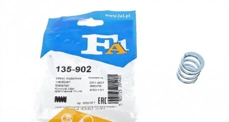 Пружина FORD Fischer Automotive One (FA1) 135902