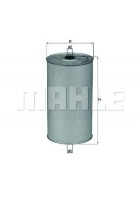 Фільтр масла MAHLE / KNECHT OX30D (фото 1)