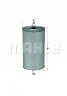 Фільтр масла MAHLE / KNECHT OX30D