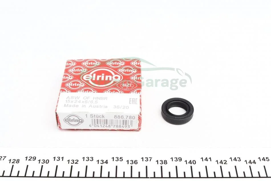 Сальник АКПП VAG 15 x 24 x 6/6,5(вир-во Elring) ELRING 886780 (фото 1)