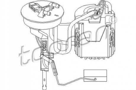 Насос палива TOPRAN / HANS PRIES 107347