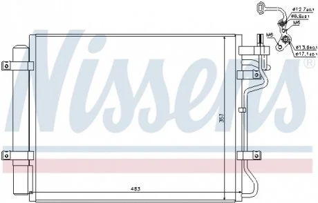 Конденсер кондиціонера NISSENS 940314