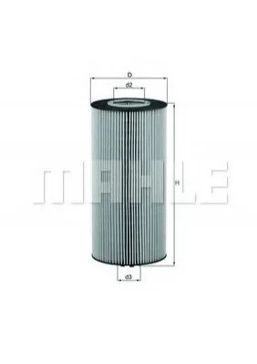 Фільтр масла MAHLE / KNECHT OX348D (фото 1)