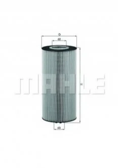 Фільтр масла MAHLE / KNECHT OX348D