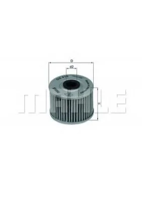 Фільтр масла MAHLE / KNECHT OX410 (фото 1)