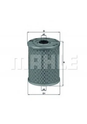 Фільтр масла MAHLE / KNECHT OX79D (фото 1)
