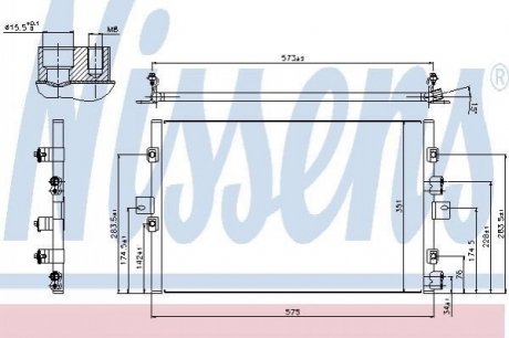 AC condenser NISSENS 940307