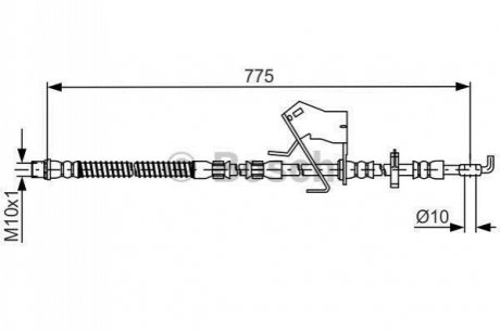 Шлангопровод BOSCH 1987481684