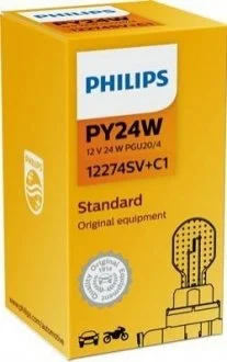 Лампа PY24W PHILIPS 12274SVC1