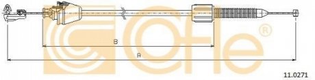 Тросик газу COFLE 110271