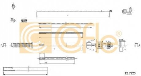 Трос акселератора COFLE 127320