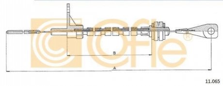 Тросик газу COFLE 11065