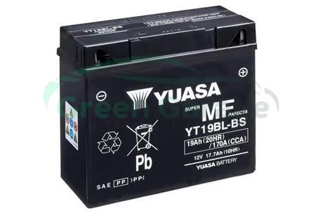 МОТО Yuasa 12V 19Ah MF VRLA Battery YT19BL-BS(сухозаряжений) YUASA YT19BLBS (фото 1)
