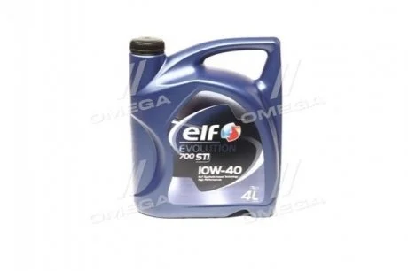 Мастило моторне півсинтетика Elf Evolution 700 STI 10W40 4L (ACEA: A3/B4 API: SL/CF VW 501.01/505.00 MB-Approval 229.1) ELF 214120