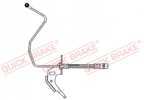 Гальмівний шланг QUICK BRAKE 35914