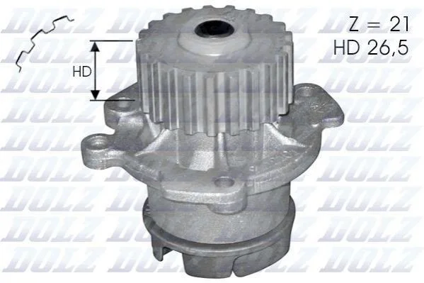 Водяний насос Dolz LADA 2108 - 112 (квадрат.зуб) DOLZ L123 (фото 1)