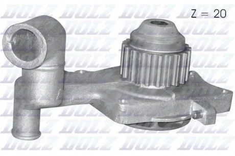 Насос водяний FORD Escort \'81 Express (AVA) / Escort III (GAA) / Escort III (ALD) / Escort III (AWA) DOLZ F107