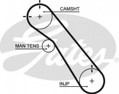 Ремінь ГРМ GATES 5548XS