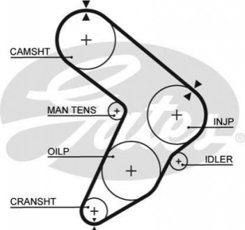 Ремінь ГРМ GATES 5112