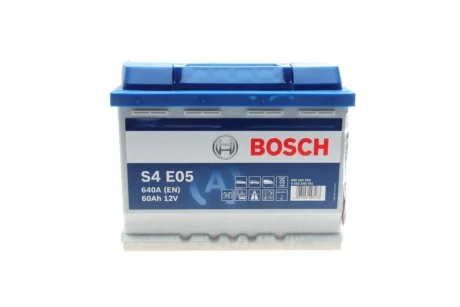 Акумулятор 60Ah-12v EFB (S4E05) (242x175x190),R,EN640 BOSCH 0092S4E051