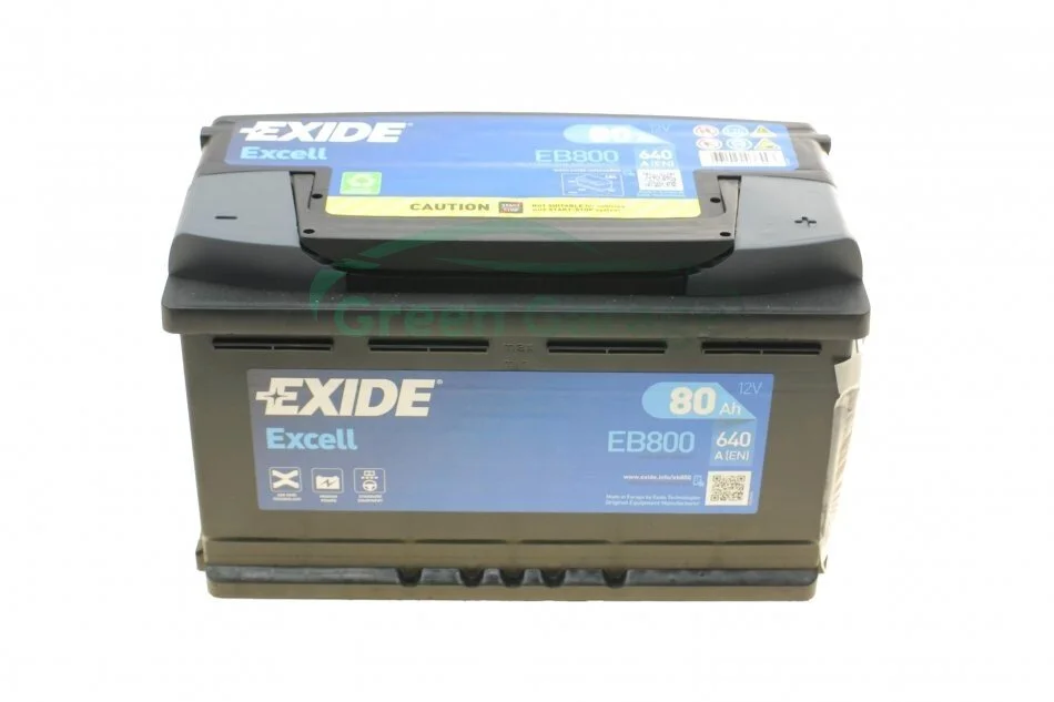 Стартерна батарея (акумулятор) EXIDE EB800 (фото 1)